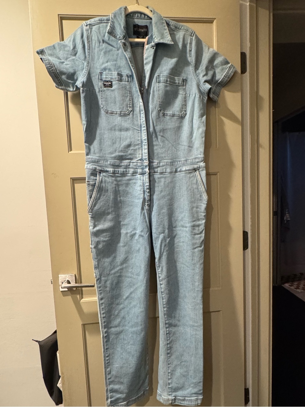 WILDFANG Light Blue Denim Jumpsuit- Large